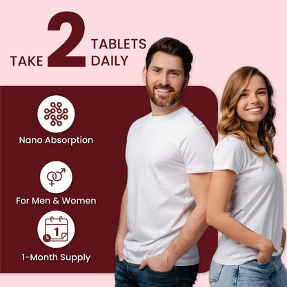 ZEROHARM Holo UTI with Cranberry, D-Mannose, Hibiscus & Dandelion | Helps Reduce Burning & Discomfort | Fast-Acting Relief Supplement for Men & Women | Advanced Nanotechnology | 60 Tablets