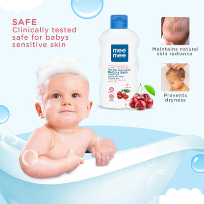 Mee Mee Baby Body Wash 400ml with Cherry & Fruit Extracts | Tear-Free, Mild & Moisturizing Formula |Paraben-Free, Dermatologically Tested, pH Balanced |Gentle Head-to-Toe Bubble Bath for All SkinTypes