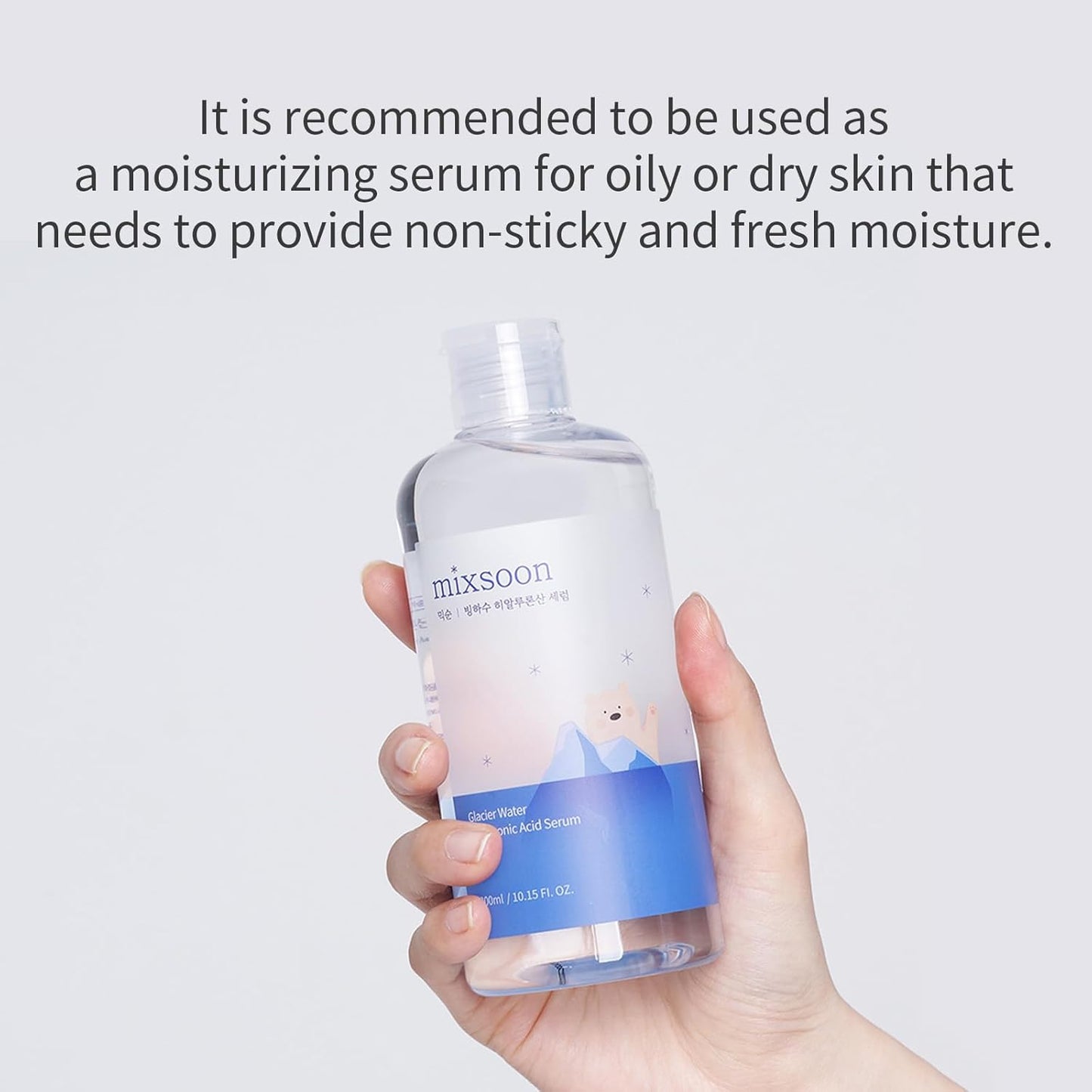 Mixsoon Glacier Water Hyaluronic Acid Serum – Deep Hydration for Dry Skin 300ml