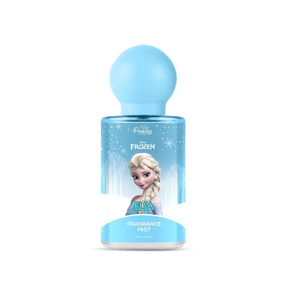 Fragrance mist bottle with Elsa from Frozen on a white background