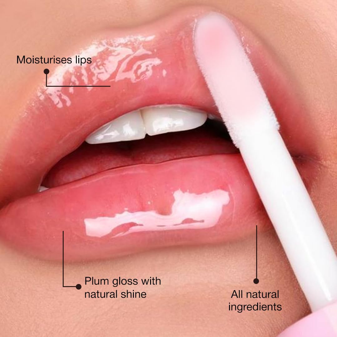 Sadhev Ayurvedic Jamun Lip Gloss With Hyaluronic Acid & Jamun | Soft Berry Glossy Shine | Hydrates, Plumps & Nourishes (5 ml)