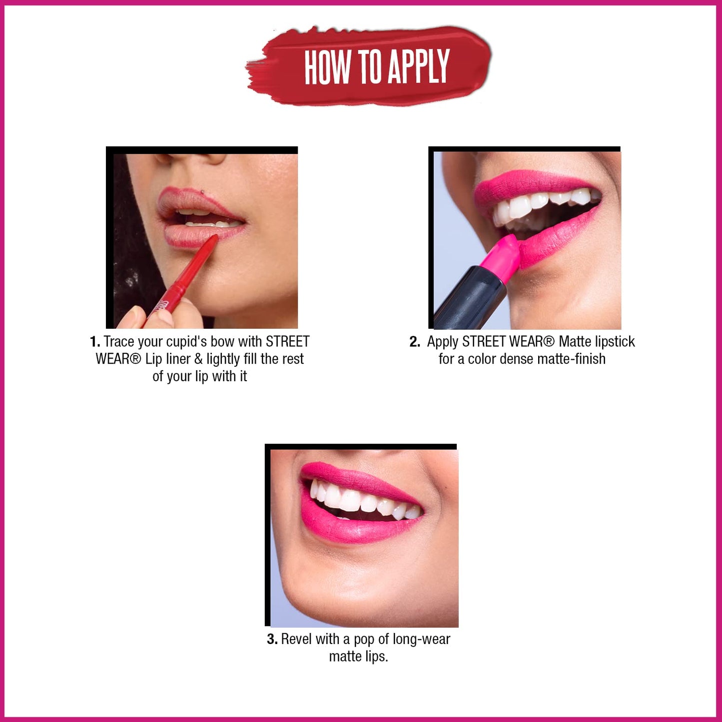 STREET WEAR Matte Lipstick -BRICK BROWN (Brown) - 4.2 gms -Longwear, Velvety texture, Fade-resistant, High Color payoff, Lightweight Matte Lipstick, Plant-based Canuuba wax, Paraben-free