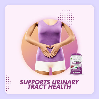 Zephivo HealthyHey Nutrition Cranberry Extract - Urinary Tract Health - 60 Veg Capsules
