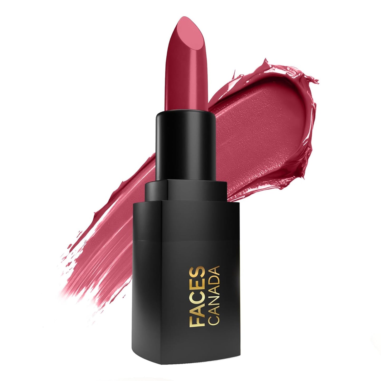 FACES CANADA Comfy Matte Wow Bullet Lipstick - Berry Soufflé (Pink) 4.2g | Smooth Matte Finish | Highly Pigmented | Long Lasting | Super Hydrating | Glides Effortlessly | One Swipe Application | Non Drying | No Cracking