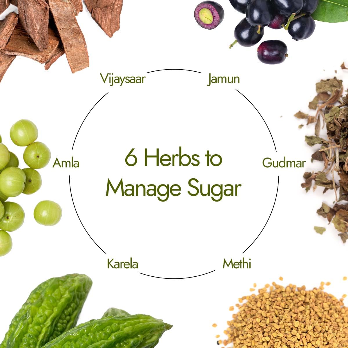 Dia Free 2X Tablets,30 Tablets | Single Dose Daily | Helps Manage Sugar Levels With Karela, Jamun, Gudmar & 3 More | 1 Month Pack