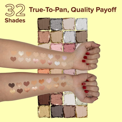 Daily Life Forever52 Naturals The All You Need 32 Shades Eyeshadow Palette| Highly Pigmented and Blendable | Multicolor | Matte and Shimmer Finish (48g) (Subtle Summer-04, 48g)