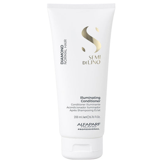 Alfaparf Milano Diamond Hair Conditioner - Provides Instant Shine & Gloss to your Hair - For Normal, Wavy, Straight Hair, Safe on Color Treated Hair - Sulfate, Paraben and Paraffin Free (200ml)