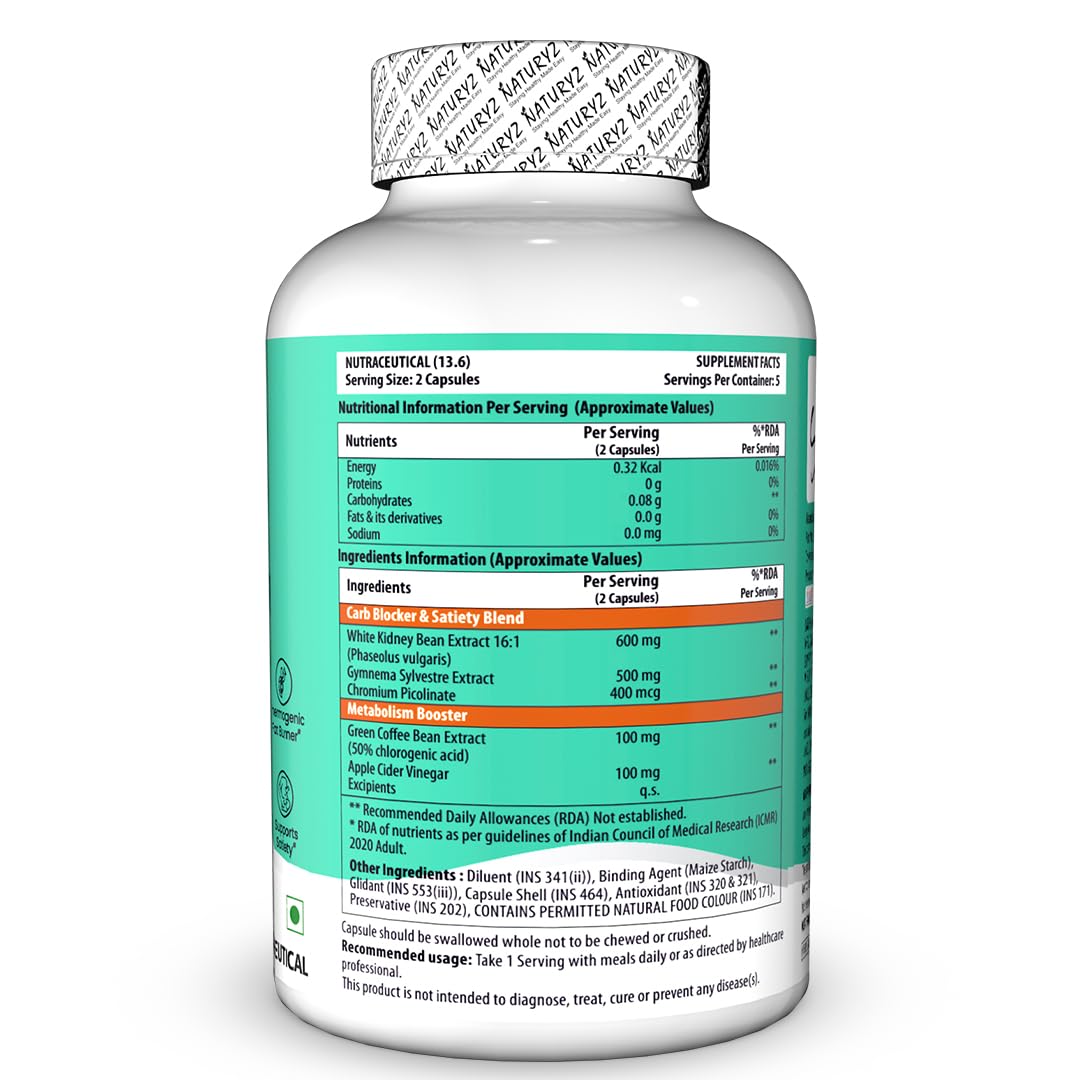 Supplement bottle with green label on a white background