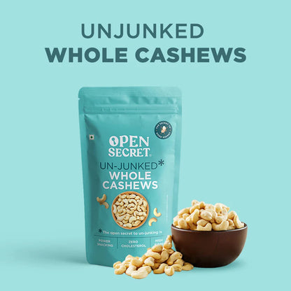 Open Secret Premium Cashew | 200g | Whole Cashew Nuts, Dry Fruits, Kaju, Healthy Snacks, Cashews, Cashew 200gm, Healthy Dry Fruits, Gluten Free & High Protein (Pack of 1)