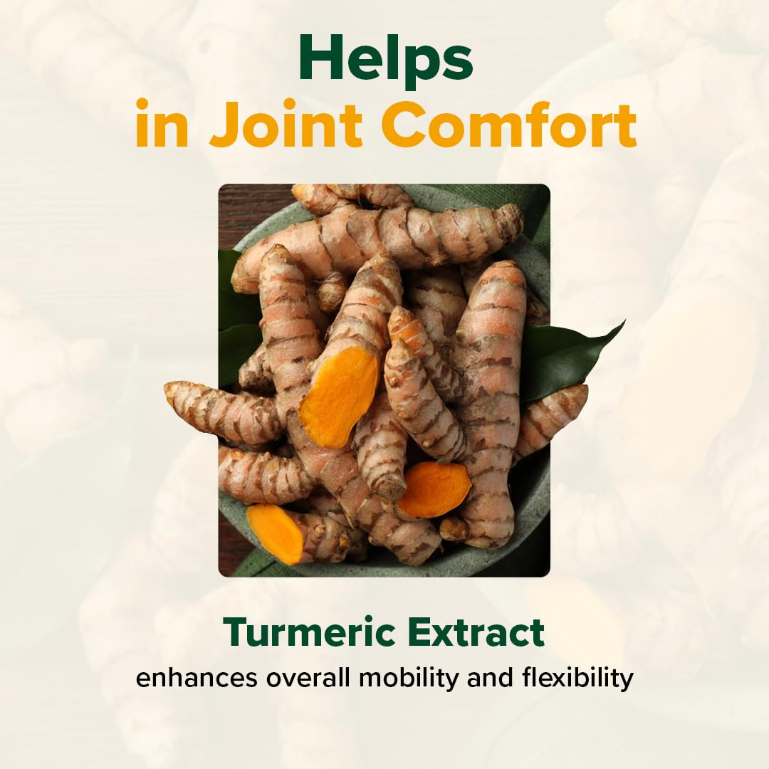 VAHDAM Turmeric Curcumin for Joint Support | 60 Capsules | Piperine & 95% Curcuminoids | Anti Inflammatory Supplement