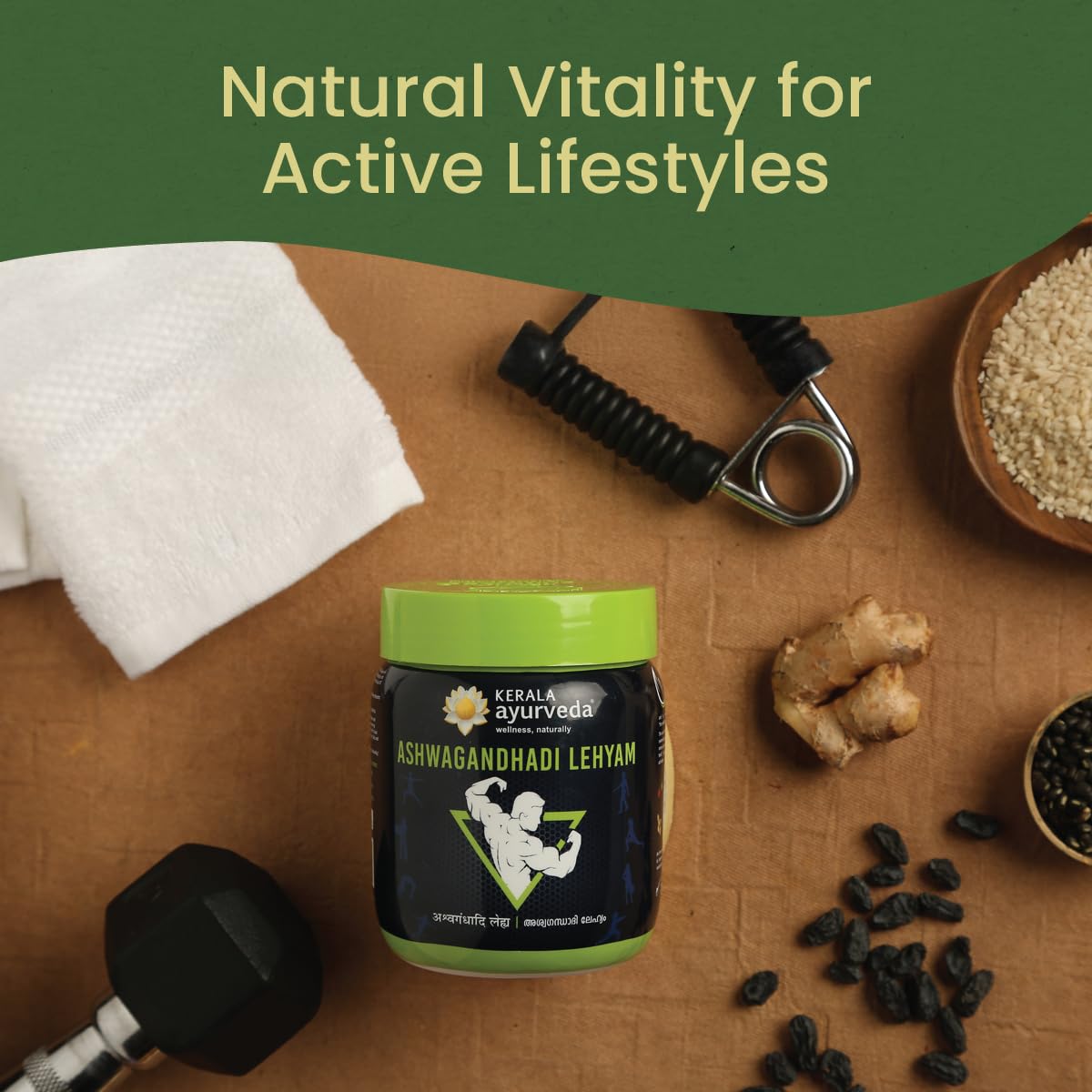 Kerala Ayurveda Ashwagandhadi Lehyam | Ayurvedic Ashwagandha Supplement for Strength, Stamina & Recovery | Immunity Booster | 500g