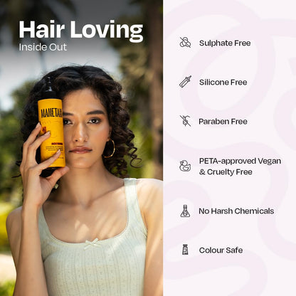 MANETAIN Apple Cider Vinegar Hair Rinse 200ml – Clarifies Scalp, Removes Buildup & Dandruff – With Glycolic Acid & Fermented Rice Water – Sulfate-Free, Boosts Hair Growth & Shine