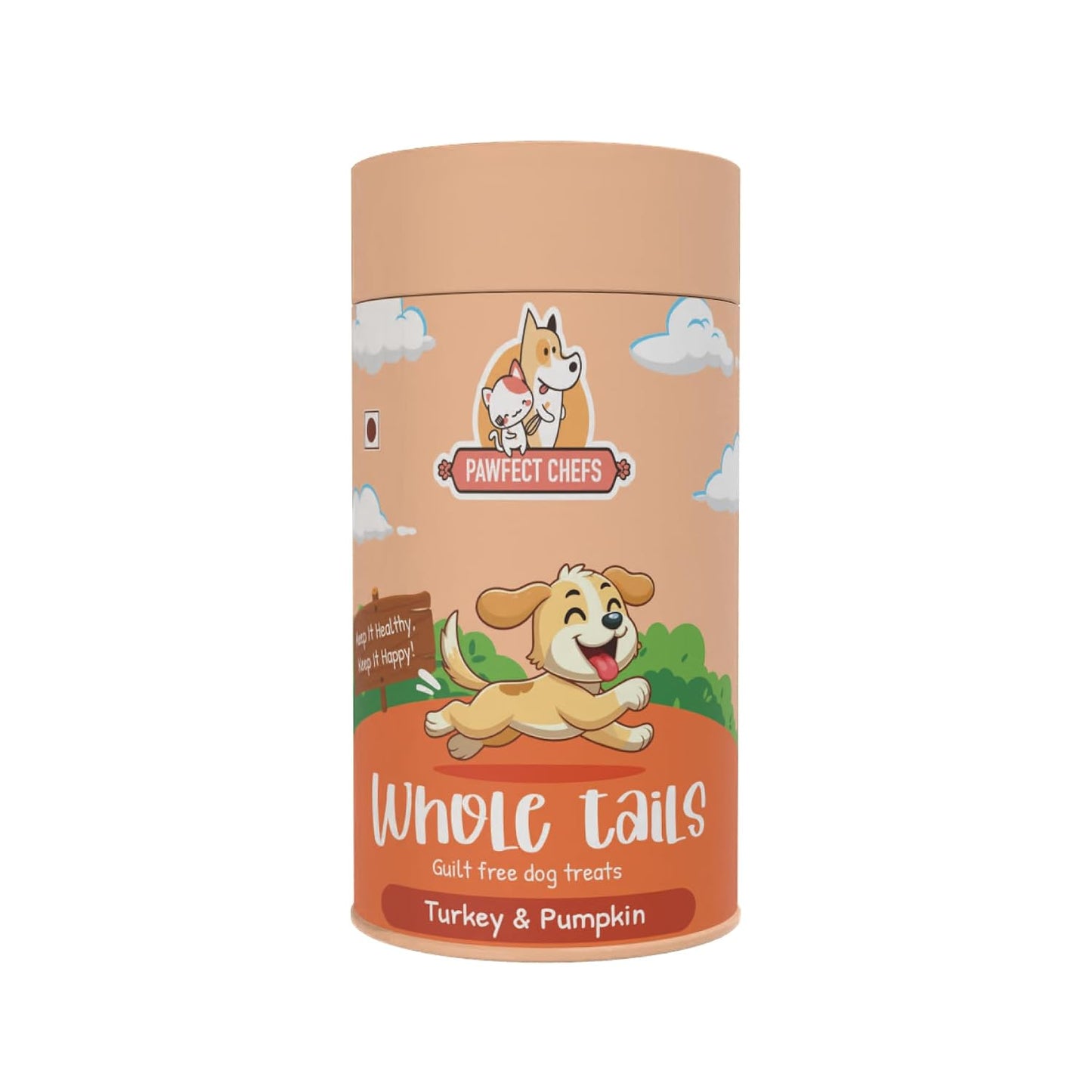 Whole Tails™ Turkey & Pumpkin Dog Treats | Natural High-Protein Grain-Free Training & Reward Treats for Dogs | Digestive Support Snack | 200g