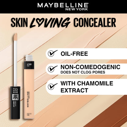 Maybelline New York Fit Me Concealer, Oil free Liquid conceals dark circles, redness, flaws, and blemishes. Fit Me suits oily skin & dry skin - Fair|6.8ml