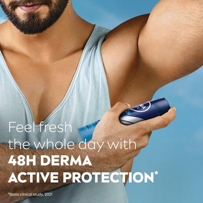 NIVEA Men Fresh Active Deodorant Spray, 48H Odour Protection Daily Freshness, Marine Fresh Fragrance with Lemon & Sandalwood Notes, Long Lasting Freshness, Body Spray & Underarm Deodorant, 150 ml