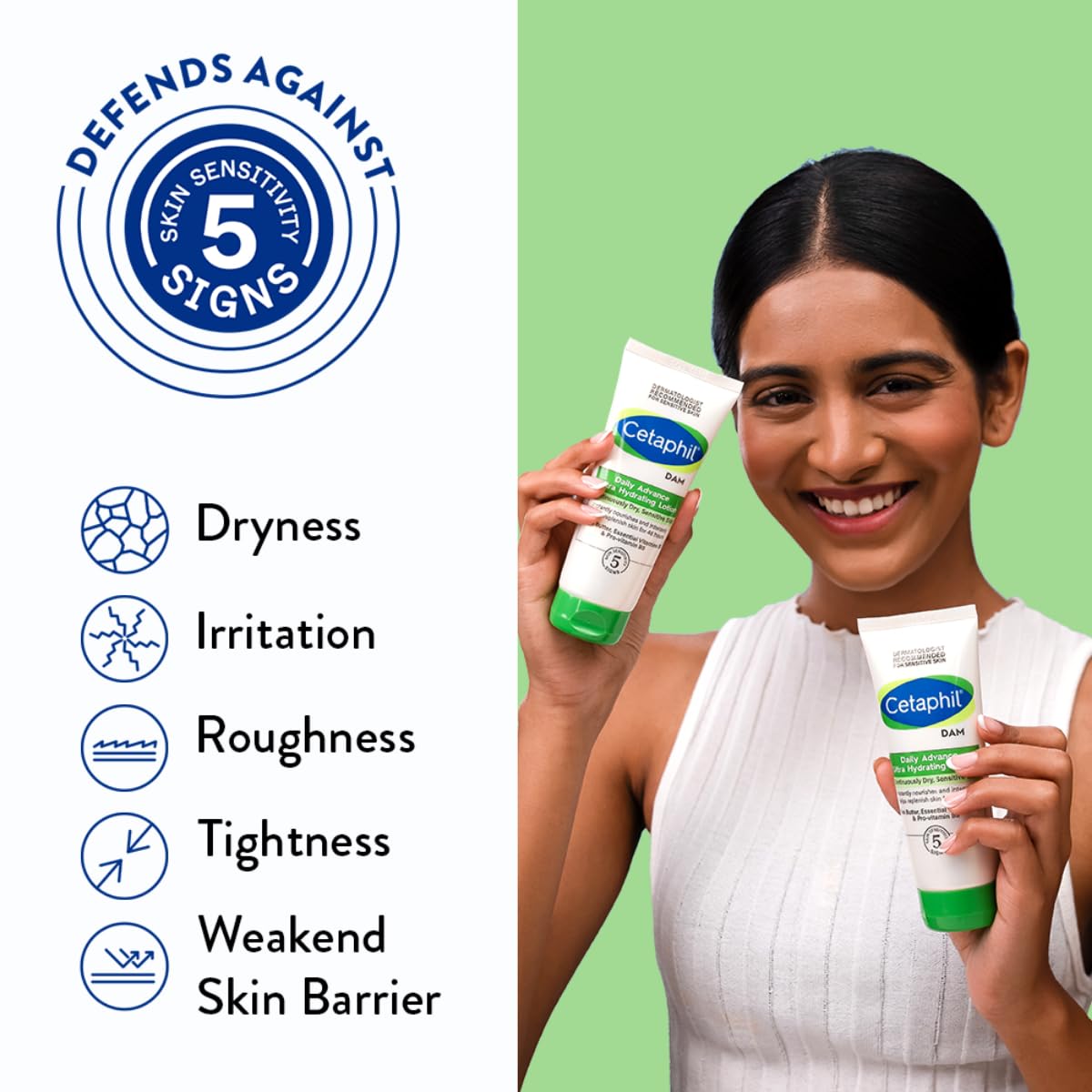 Cetaphil DAM Daily Advance Ultra Hydrating Lotion for Dry, Sensitive Skin| 30 g| Moisturizer with Shea Butter| Non-Greasy, Fragrance-Free| Paraben, Sulphate Free