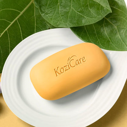 Kozicare Kojic Acid & Glutathione | Papaya | Body Tan Removal | Ghar Ka | Bath Combo Offers | Bathing for Glowing Skin | Helps Exfoliate Dead Skin soaps - Pack of 3