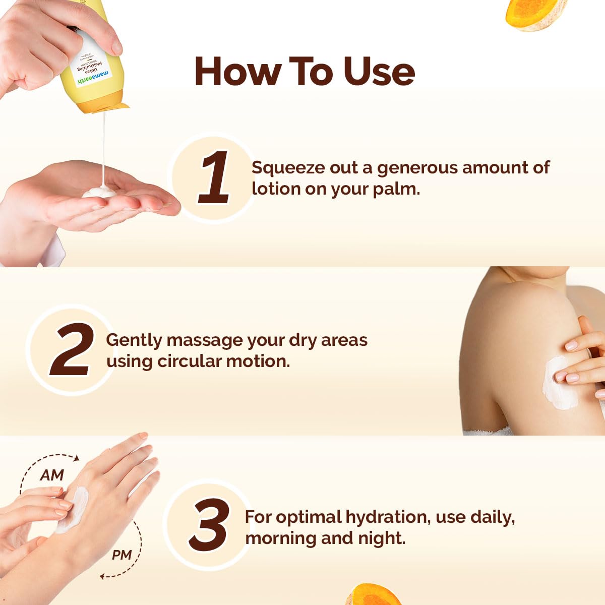 Mamaearth Ubtan Moisturizing Body Lotion with Turmeric & Saffron for Glowing Skin - 100 ml |48H Moisturization | Nourishes Dry Skin | 7in1 Total Care | 100% Natural Butter | Non-Greasy Smooth Skin