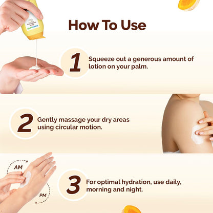 Mamaearth Ubtan Moisturizing Body Lotion with Turmeric & Saffron for Glowing Skin - 100 ml |48H Moisturization | Nourishes Dry Skin | 7in1 Total Care | 100% Natural Butter | Non-Greasy Smooth Skin