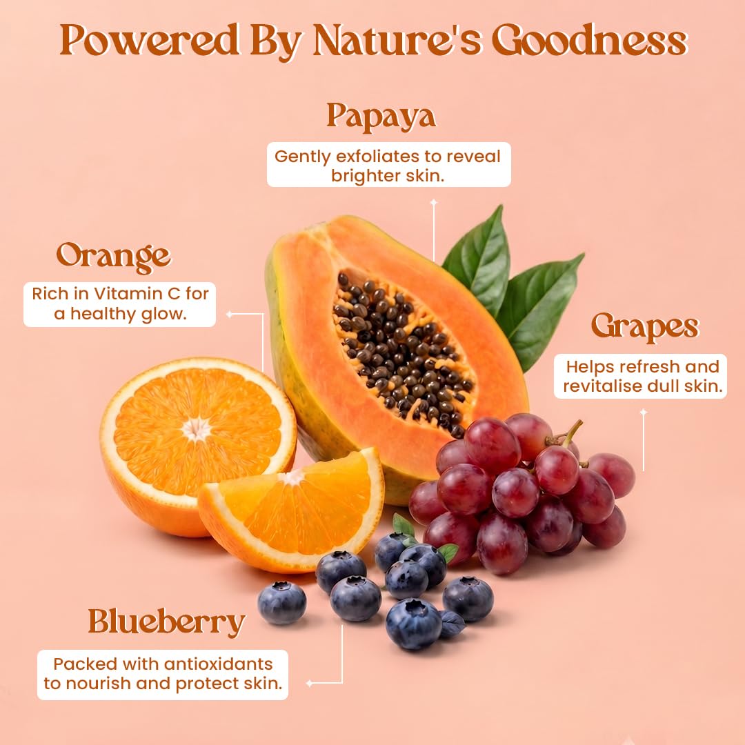 Glamveda Papaya De Pigmentation Face Scrub with Apricot | Cream-Based Exfoliating Scrub for Smooth & Refreshed Skin | 100g