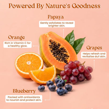 Glamveda Papaya De Pigmentation Face Scrub with Apricot | Cream-Based Exfoliating Scrub for Smooth & Refreshed Skin | 100g