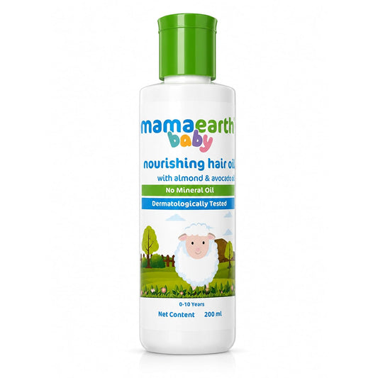 Mamaearth Nourishing Baby Hair Oil, with Almond & Avocado Oil - 200 ml
