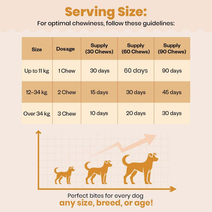 TailsAlive Hip & Joint Soft Chews Supplement for Dogs | Glucosamine, Chondroitin, MSM| for Mobility & Flexibility | Chicken Flavor | 30 Soft Chews