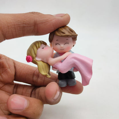 ascension Lovely Couple Gift for Girlfriend Boyfriend Husband Wife Her Him | Miniature Showpiece Valentines Day Gift for Love Valentine Day Decoration Items Romantic Couple Statue Showpiece