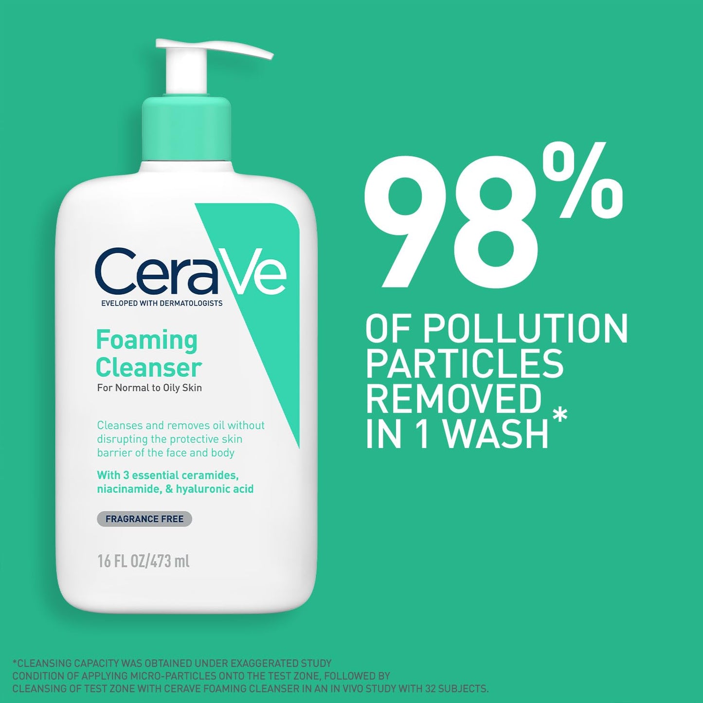 CeraVe Foaming Cleanser For Normal To Oily Skin