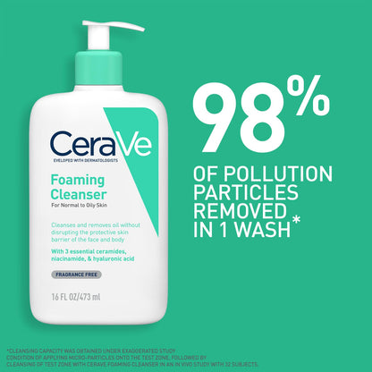 CeraVe Foaming Cleanser For Normal To Oily Skin