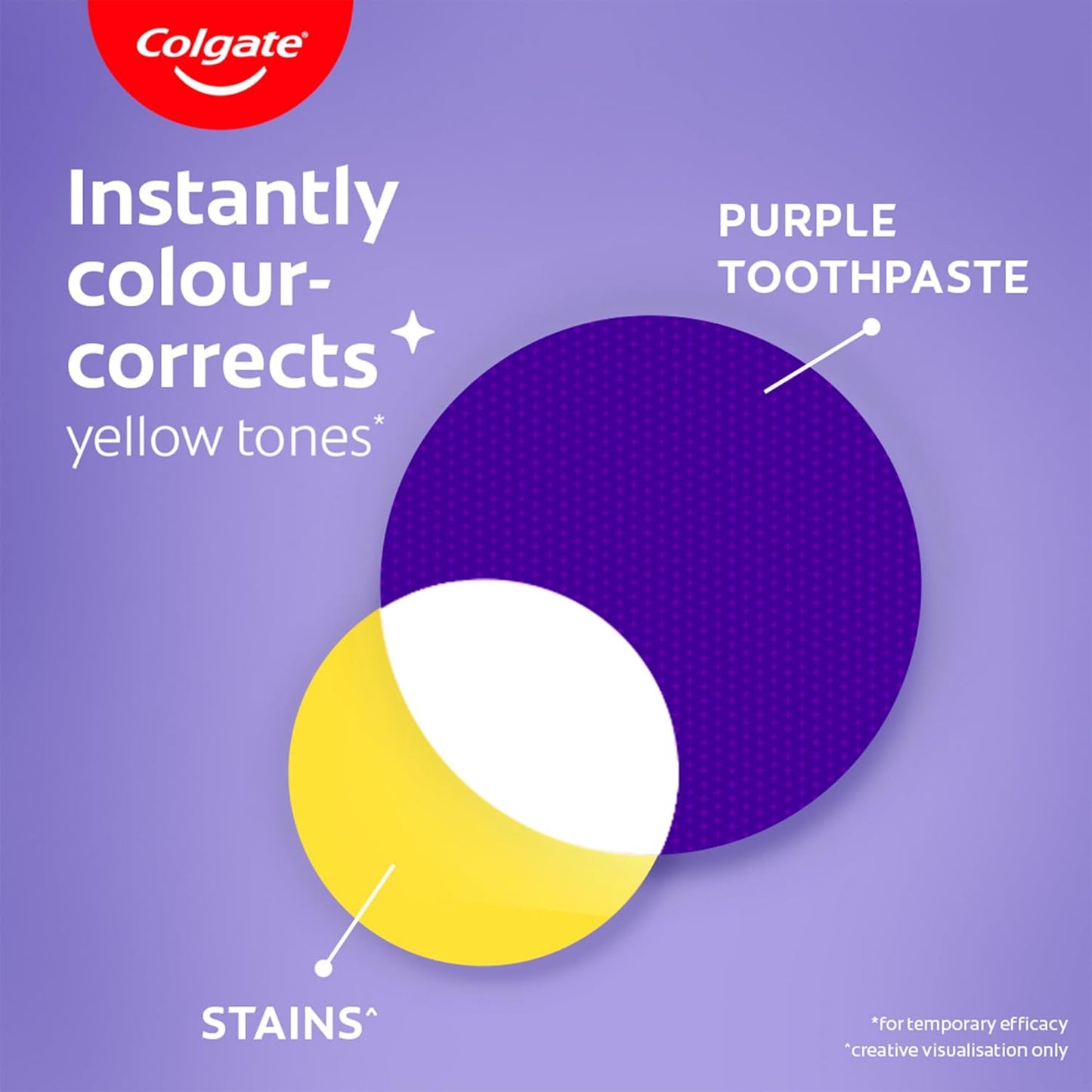 Colgate Visible White Purple Toothpaste (100g+20g) + Colgate Visible White Purple Teeth Whitening Serum, 40ml
