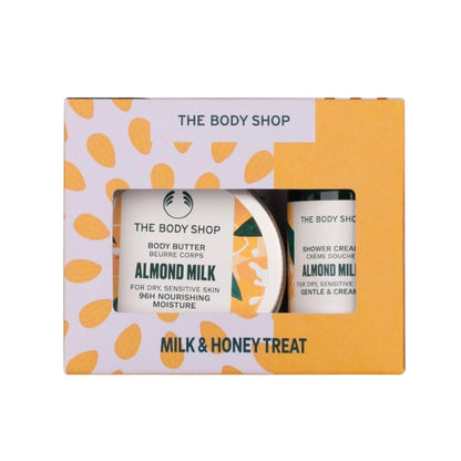 The Body Shop Almond Milk Shower Cream And Body Butter Gift Set 1 Pack