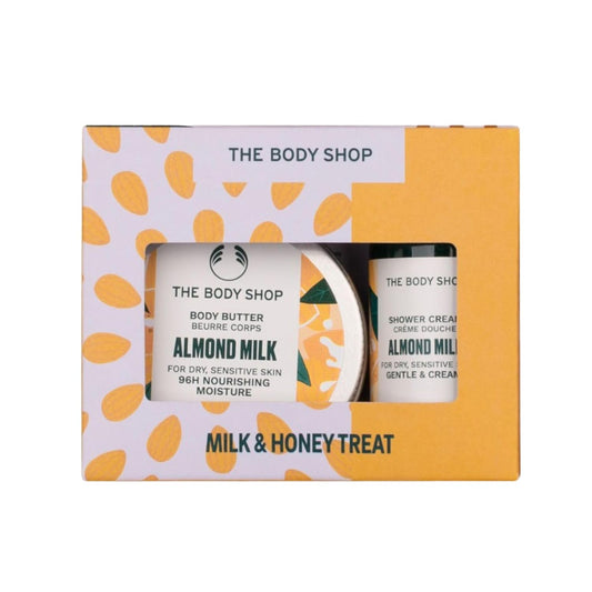 The Body Shop Almond Milk Shower Cream And Body Butter Gift Set 1 Pack