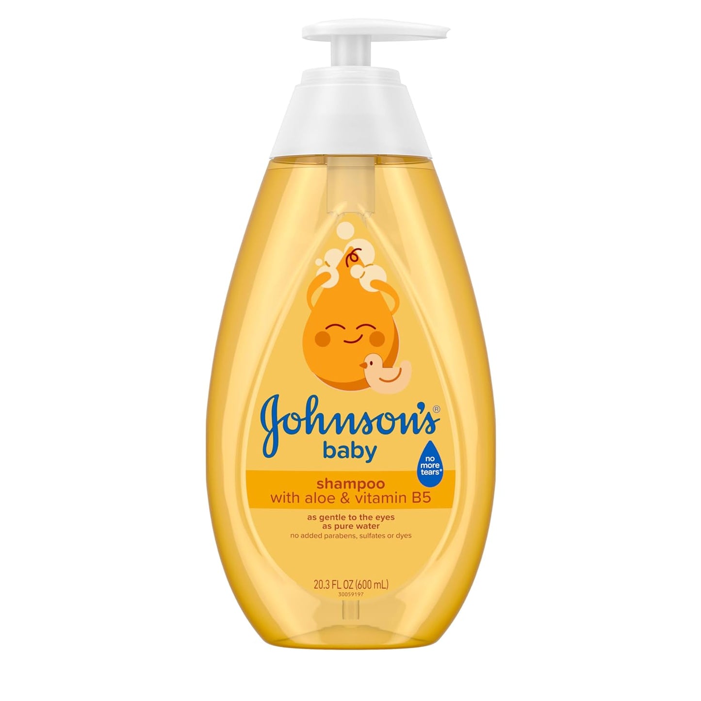 Johnson's Tear Free Baby Shampoo, Free of Parabens, Phthalates, Sulphates and Dyes, 600 ml