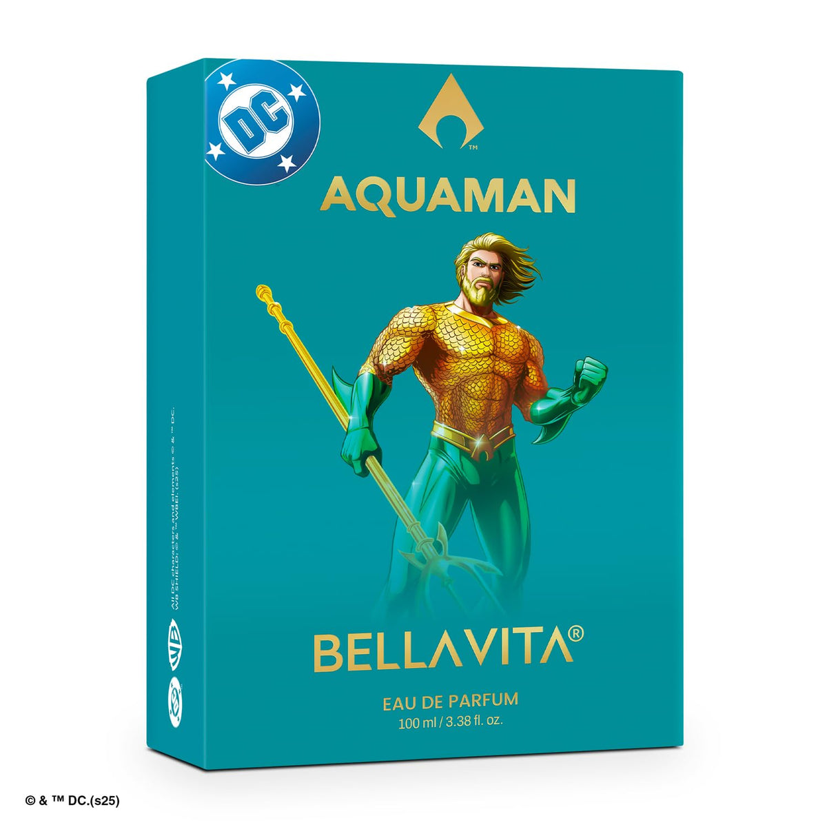 Bellavita Aquaman perfume packaging on a white background