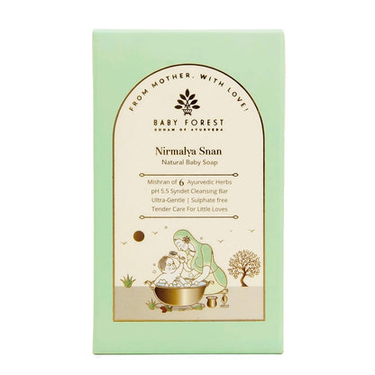 Baby Forest Nirmalya Snan Natural Baby Soap | Baby Soap for Bath | For Sensitive Skin & Natural Baby Bath | Pack of 1 | 75gm