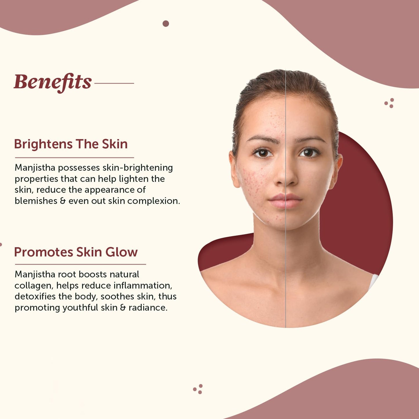 Neuherbs Manjistha Powder 100g For Men & Women | Pure & Natural Powder for Clean and Glowing Skin | Cruelty & Paraben Free | With No Artificial Colour & Additives