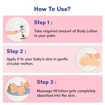 Chicco Baby Moments Body Lotion for Babies, 650ml | Almond Milk & Murumuru Butter | Quick Absorb Formula with Natural Ingredients for Ultra Soft Skin | Dermatologically Tested | Parabens & Phenoxyethanol Free
