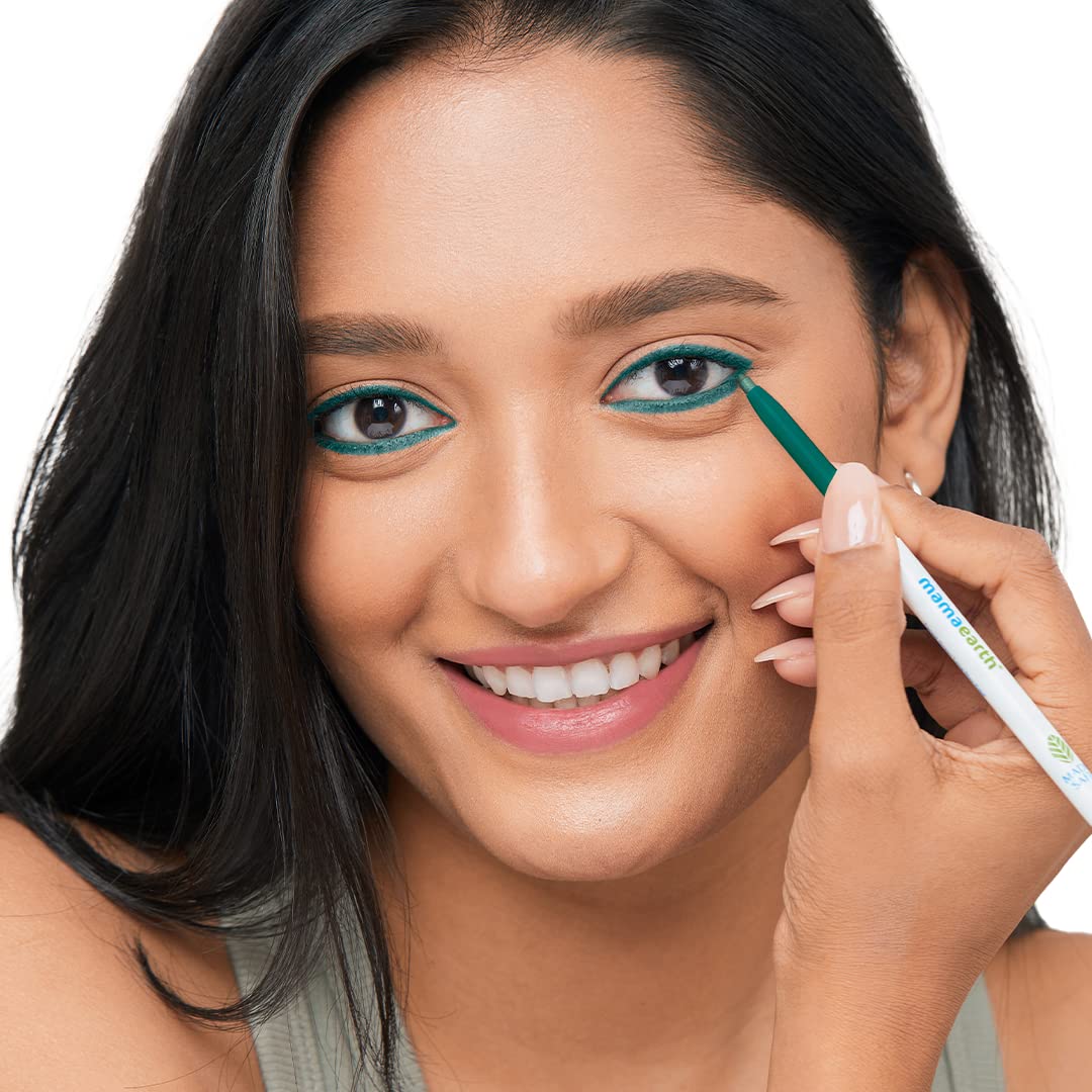 Mamaearth Forest Green Long Stay Natural Pencil Kajal, 0.35 Gm