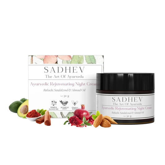 Sadhev Ayurvedic Rejuviniating Night Time Cream With Bakuchi