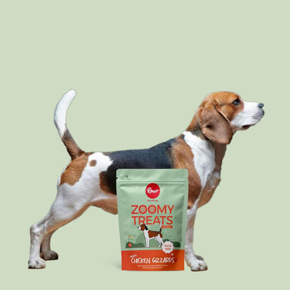 Rawr4dogs Zoomy Dog Treats | Freeze-Dried Chicken Gizzards | 45 GMS | 100% Natural Dog Treats | No preservatives or additives,All Life Stages