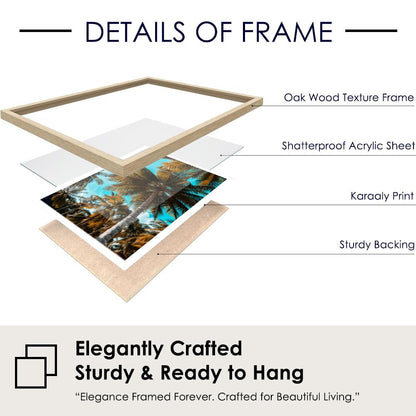 Set of 2 wall art paintings for living room & wall painting for bedroom wall decor - (10x13 Inch framed poster, Paintings for home decor)