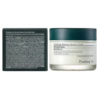 [PKY] Pyunkang Yul Calming Moisture Nourishing Cream for Glow & Elasticity, Ceramides & Hyaluronic Acid; Skin Soothing with CICA & Tea Tree (50ml)