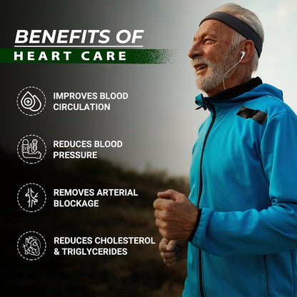 Divya Himalayan Plant-Based Heart Care Supplement, 60 Tablets, Cardiovascular Health, Cholesterol Support, CoQ10, Non-GMO, Vegan, 1 count, 60 capsules