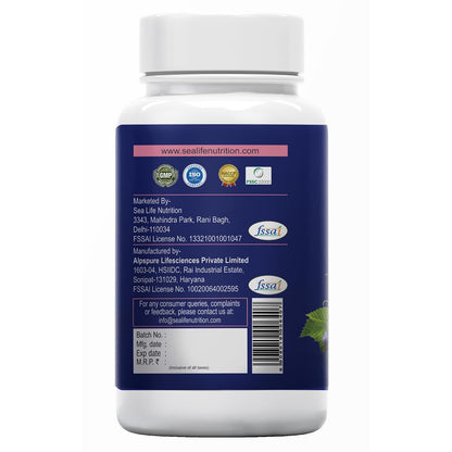 Sea Life Grape Seed Extract | 500 mg 60 Tablets | Antioxidant Supplement Strengthens Immunity, Helps Fight Infections, Promotes Healthy Skin and Hair| For Women and Men.