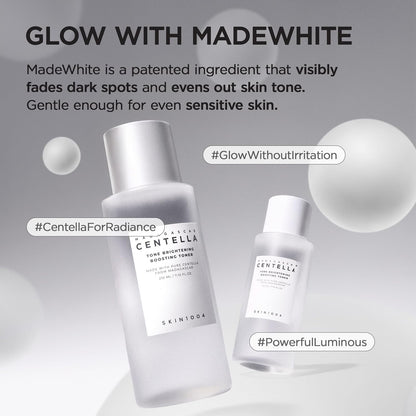 SKIN1004 Centella Tone Brightening Boosting Toner | Mild Exfoliating Toner with Niacinamide & Madecassoside for Sensitive Skin, 210ml