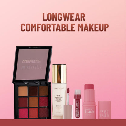 Swiss Beauty Cheek It Up Blush for Cheeks|Lumi-Matte Finish | Lightweight | Easily Blendable | With Jojoba Oil | Shade- High on Pink, 8g