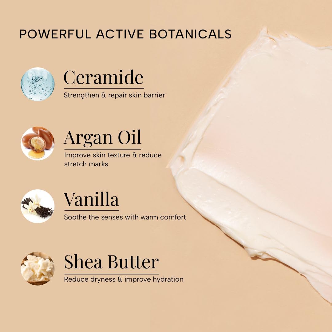 Ras Luxury oils Nourish Softening Creme Body Butter with Argan Oil & Shea Butter | 24 Hour Long Lasting Hydration | Non-Greasy, Quick Absorbing Nourishing Moisturizer For All Skin Type, 100gm