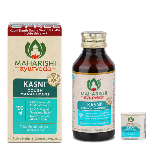Zephivo Maharishi Ayurveda Kasni Cough Syrup with Kanth Sudha | Ayurvedic Cough Syrup | For All Types Of Cough & Chronic Cough | Non-Drowsy | Non- Habit Forming| Non-alcoholic

