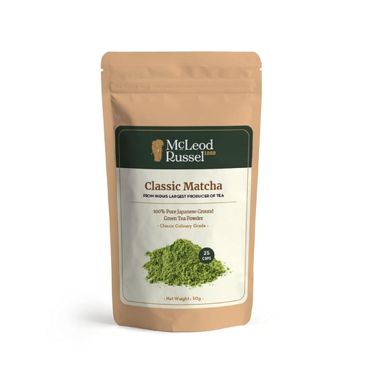 McLeod Russel 1869 - Classic Matcha | 50g | 100% Pure Japanese Matcha | Green Tea | Rich in Antioxidants | Everyday Wellness | 25 cups